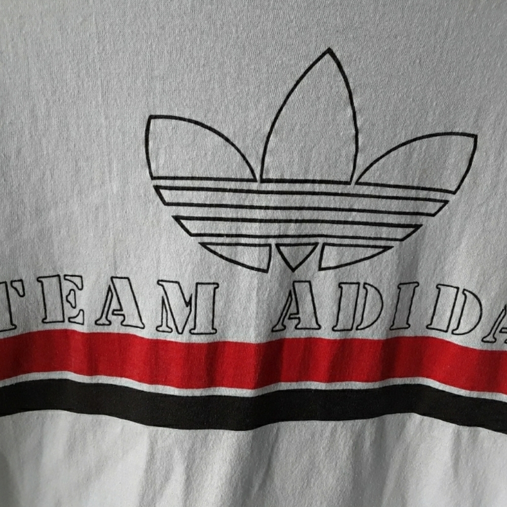 Vintage Team Adidas Trefoil Double Sided Graphic Tee - Picture 3 of 11